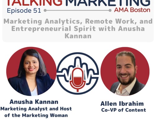 Talking Marketing Episode 51: Marketing Analytics, Remote Work, and Entrepreneurial Spirit with Anusha Kannan